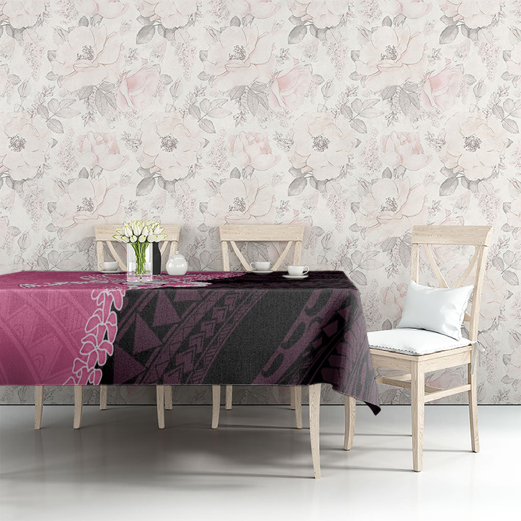 Polynesia Breast Cancer Awareness Tablecloth Fight With Hope Pink Ribbon Boxing Gloves LT14 - Polynesian Pride
