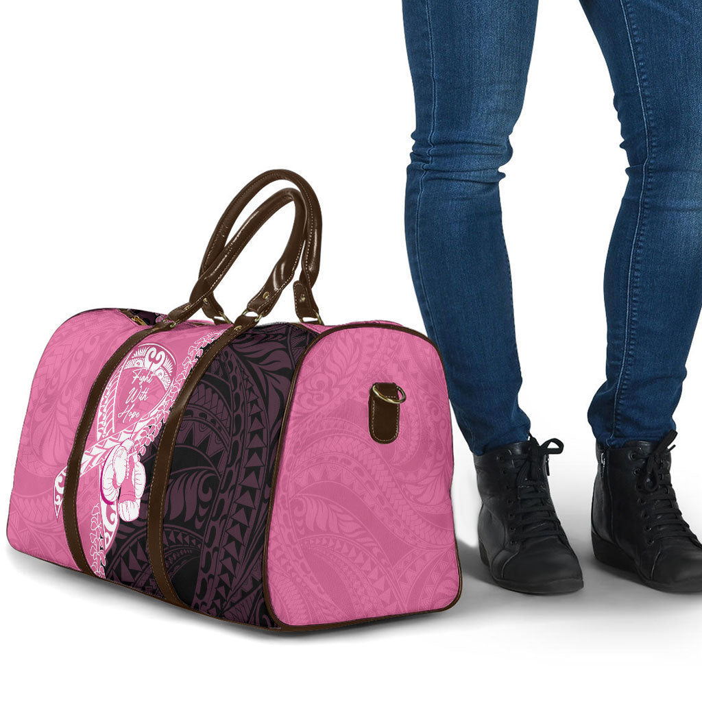 Polynesia Breast Cancer Awareness Travel Bag Fight With Hope Pink Ribbon Boxing Gloves LT14 - Polynesian Pride