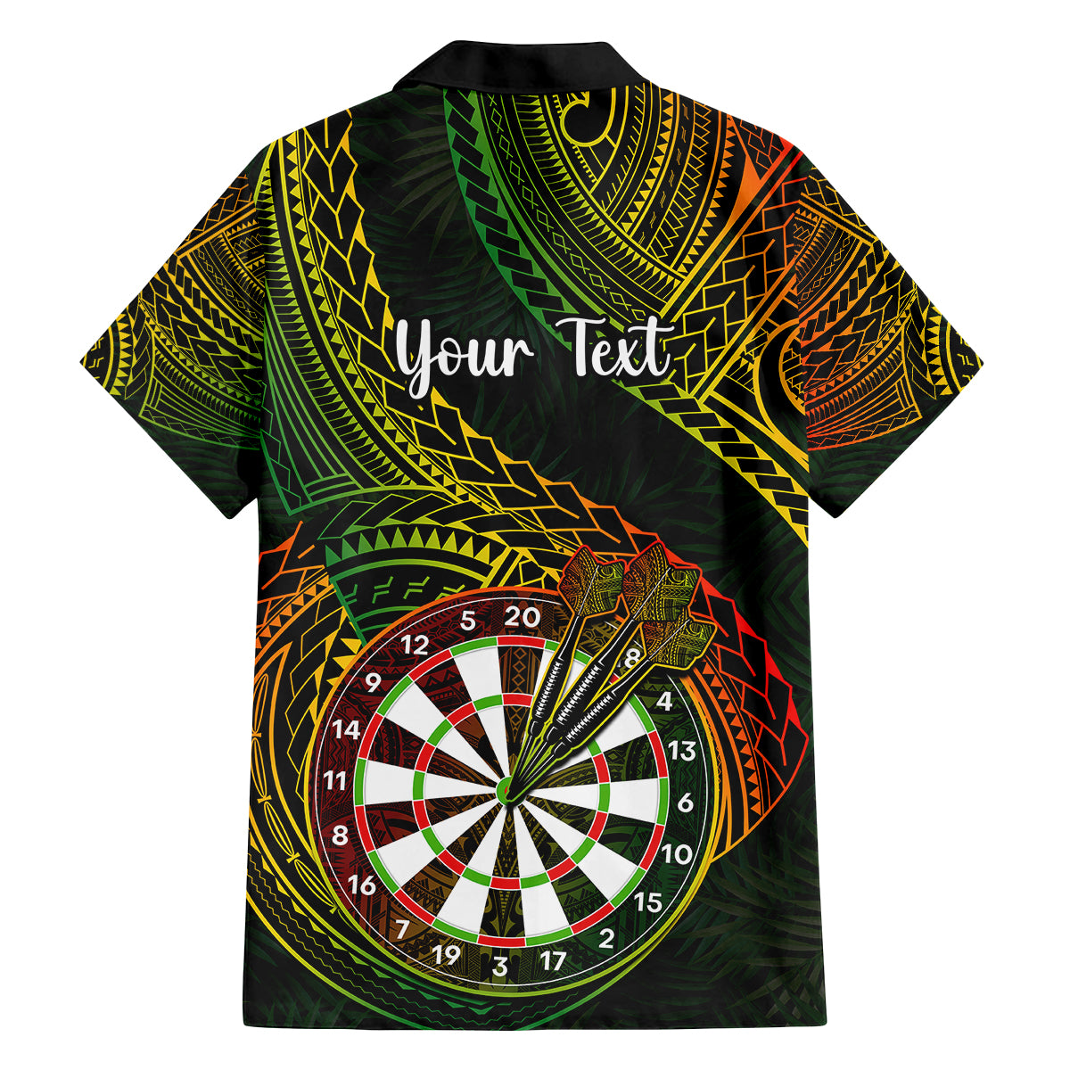 Personalised Polynesian Darts Family Matching Off Shoulder Maxi Dress and Hawaiian Shirt Dart Lovers Tribal Pattern Mix Tropical Leaves LT14 - Polynesian Pride