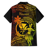 Hawaii Kid Hawaiian Shirt Hula Girl Mix Polynesian Plumeria Reggae Version LT14 - Polynesian Pride