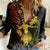 Hawaii Women Casual Shirt Hula Girl Mix Polynesian Plumeria Reggae Version LT14 Female Reggae - Polynesian Pride