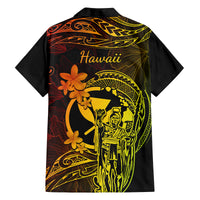 Hawaii Kid Hawaiian Shirt King Kamehameha Mix Polynesian Plumeria Reggae Version LT14 - Polynesian Pride