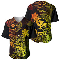 Hawaii Baseball Jersey Pineapple Mix Polynesian Plumeria Reggae Version LT14 - Polynesian Pride