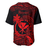 Hawaii Baseball Jersey Pineapple Mix Polynesian Plumeria Red Version LT14 - Polynesian Pride