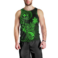 hawaii-men-tank-top-pineapple-mix-polynesian-plumeria-green-version