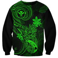 hawaii-sweatshirt-pineapple-mix-polynesian-plumeria-green-version