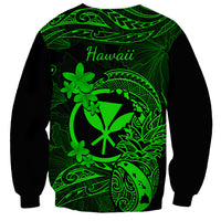 hawaii-sweatshirt-pineapple-mix-polynesian-plumeria-green-version