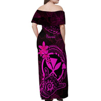 hawaii-off-shoulder-maxi-dress-shaka-tattoo-mix-polynesian-plumeria-pink-version