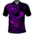 Hawaii Polo Shirt Shaka Tattoo Mix Polynesian Plumeria Purple Version LT14 Purple - Polynesian Pride