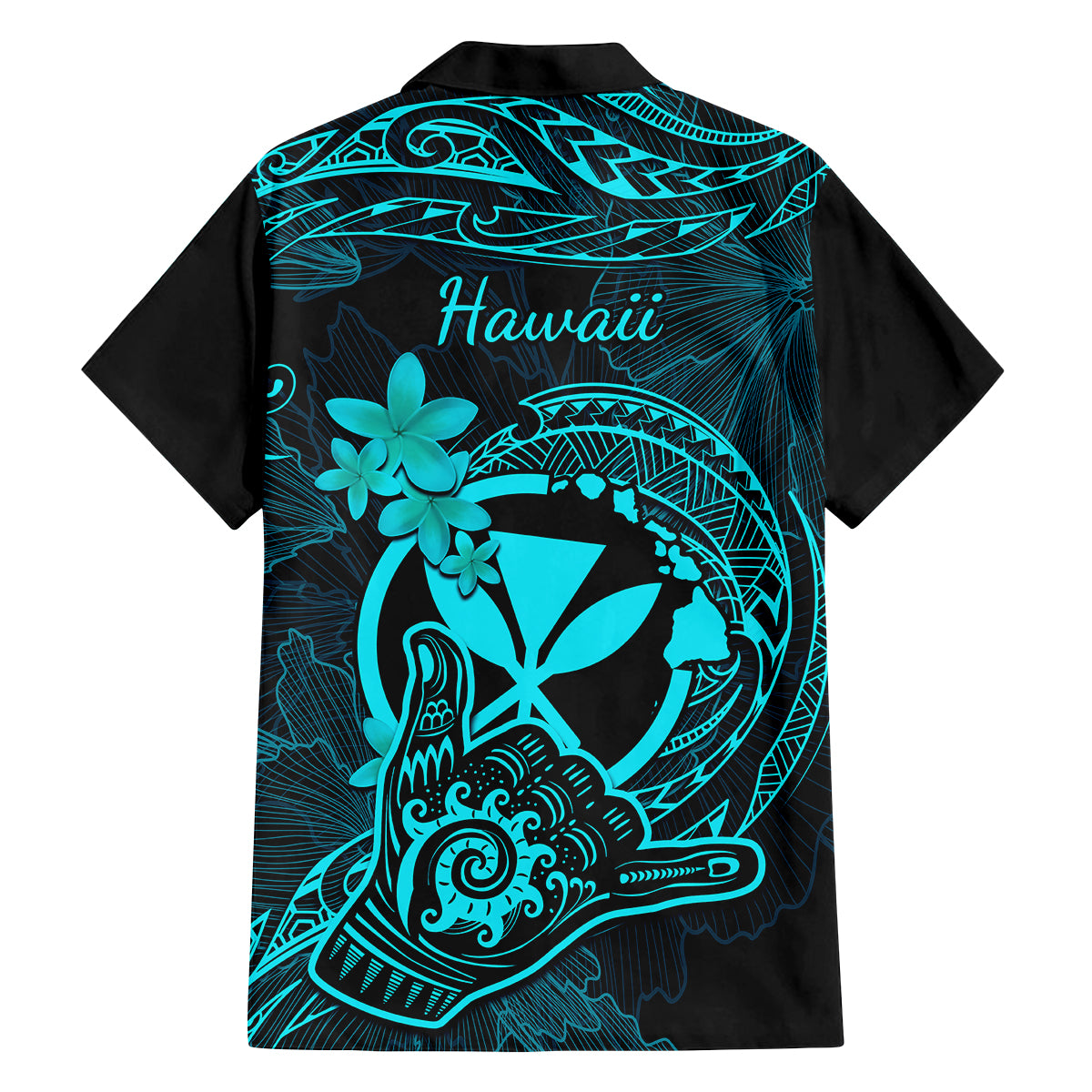 hawaii-kid-hawaiian-shirt-shaka-tattoo-mix-polynesian-plumeria-turquoise-version