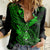 hawaii-women-casual-shirt-shaka-tattoo-mix-polynesian-plumeria-green-version