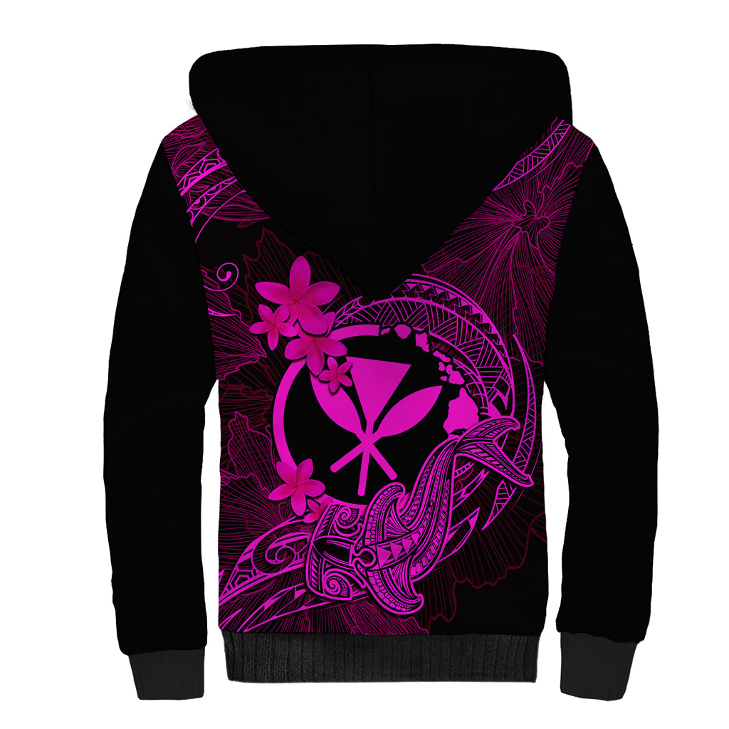 hawaii-sherpa-hoodie-hammerhead-shark-tattoo-mix-polynesian-plumeria-pink-version