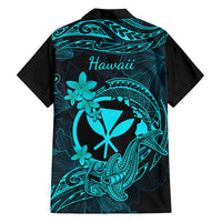 hawaii-kid-hawaiian-shirt-hammerhead-shark-tattoo-mix-polynesian-plumeria-turquoise-version