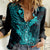 hawaii-women-casual-shirt-hammerhead-shark-tattoo-mix-polynesian-plumeria-turquoise-version