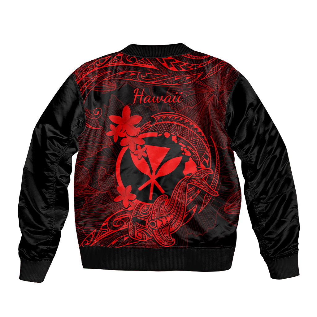 hawaii-bomber-jacket-hammerhead-shark-tattoo-mix-polynesian-plumeria-red-version