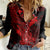 hawaii-women-casual-shirt-hammerhead-shark-tattoo-mix-polynesian-plumeria-red-version