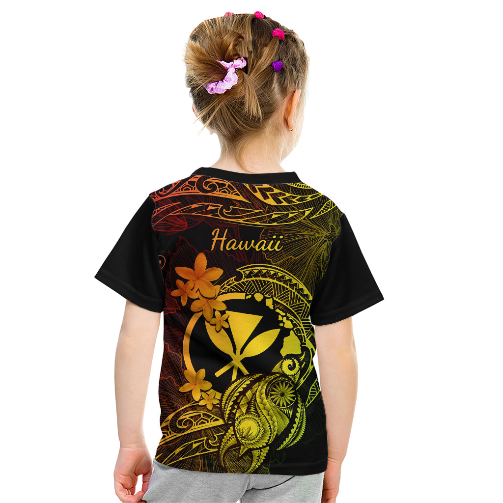 Hawaii Kid T Shirt Turtle Mix Polynesian Plumeria Reggae Version LT14 - Polynesian Pride