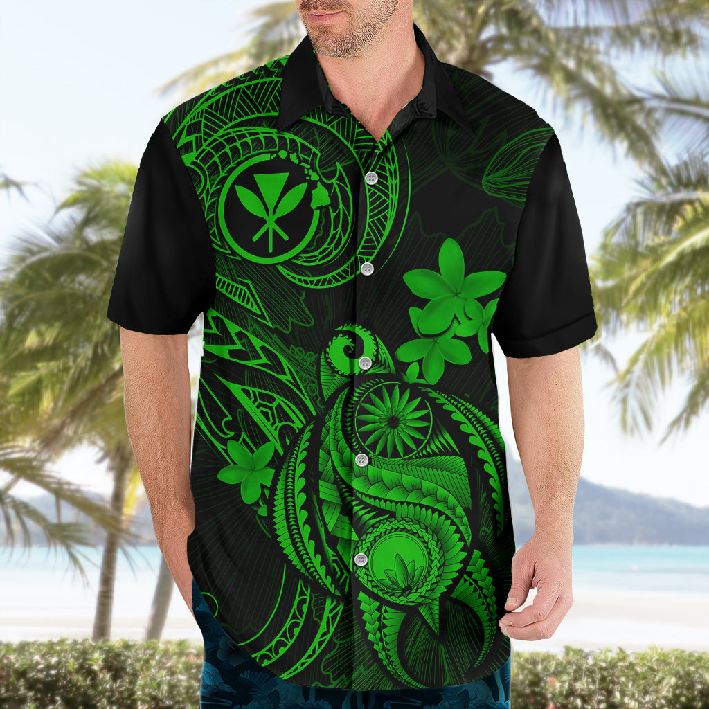 hawaii-hawaiian-shirt-turtle-mix-polynesian-plumeria-green-version