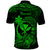 Hawaii Polo Shirt Turtle Mix Polynesian Plumeria Green Version LT14 - Polynesian Pride