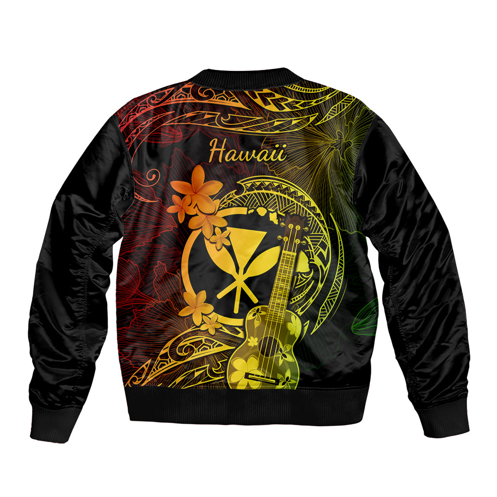 hawaii-bomber-jacket-ukulele-mix-polynesian-plumeria-reggae-version