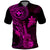Hawaii Polo Shirt Ukulele Mix Polynesian Plumeria Pink Version LT14 Pink - Polynesian Pride