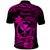 Hawaii Polo Shirt Ukulele Mix Polynesian Plumeria Pink Version LT14 - Polynesian Pride