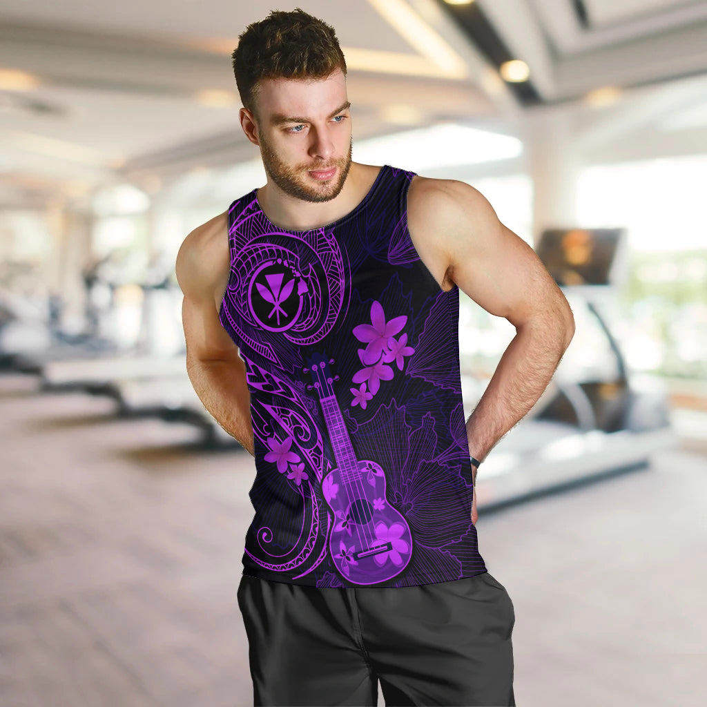 hawaii-men-tank-top-ukulele-mix-polynesian-plumeria-purple-version