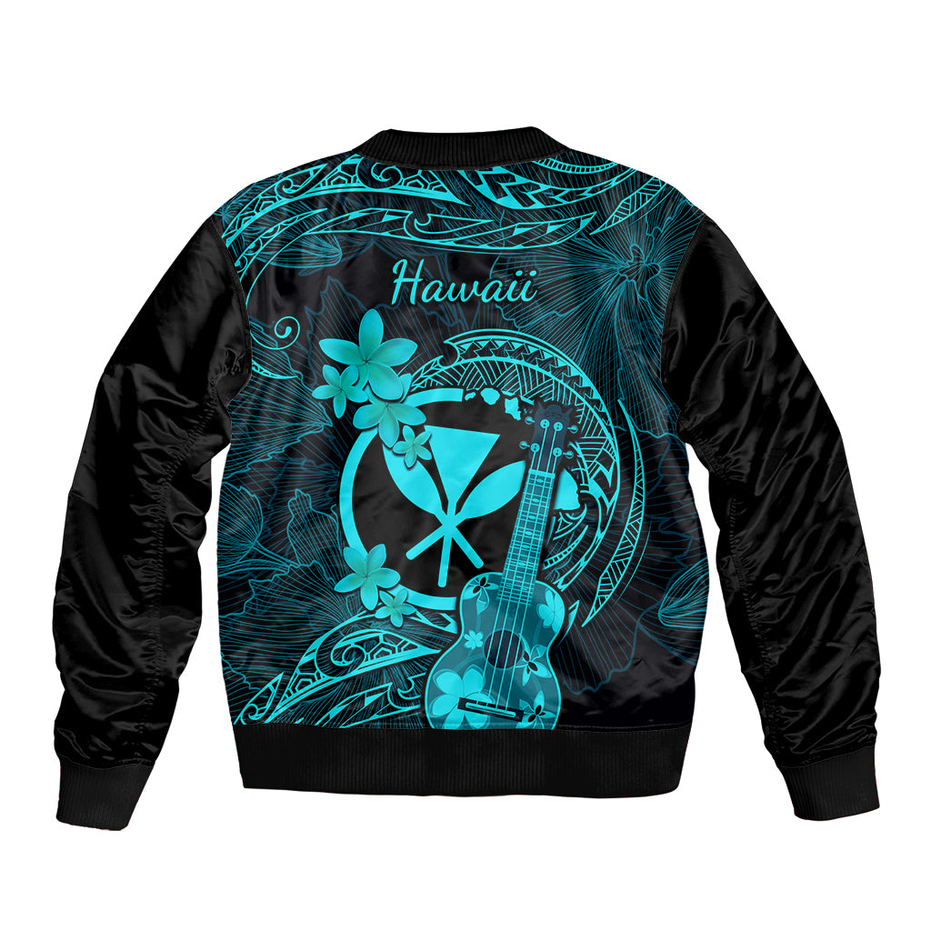 hawaii-sleeve-zip-bomber-jacket-ukulele-mix-polynesian-plumeria-turquoise-version