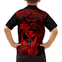 hawaii-kid-hawaiian-shirt-ukulele-mix-polynesian-plumeria-red-version
