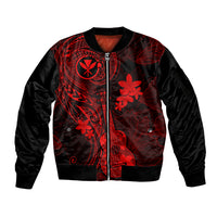 hawaii-sleeve-zip-bomber-jacket-ukulele-mix-polynesian-plumeria-red-version
