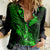 hawaii-women-casual-shirt-ukulele-mix-polynesian-plumeria-green-version