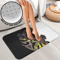 New Zealand Valentines Day Bathroom Set Piwakawaka Lovers Maori Koru Tattoo - Polynesian Pride