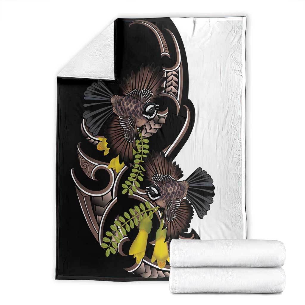 New Zealand Valentines Day Blanket Piwakawaka Lovers Maori Koru Tattoo - Polynesian Pride