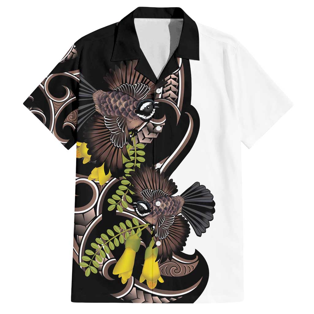 New Zealand Valentines Day Family Matching Long Sleeve Bodycon Dress and Hawaiian Shirt Piwakawaka Lovers Maori Koru Tattoo - Polynesian Pride