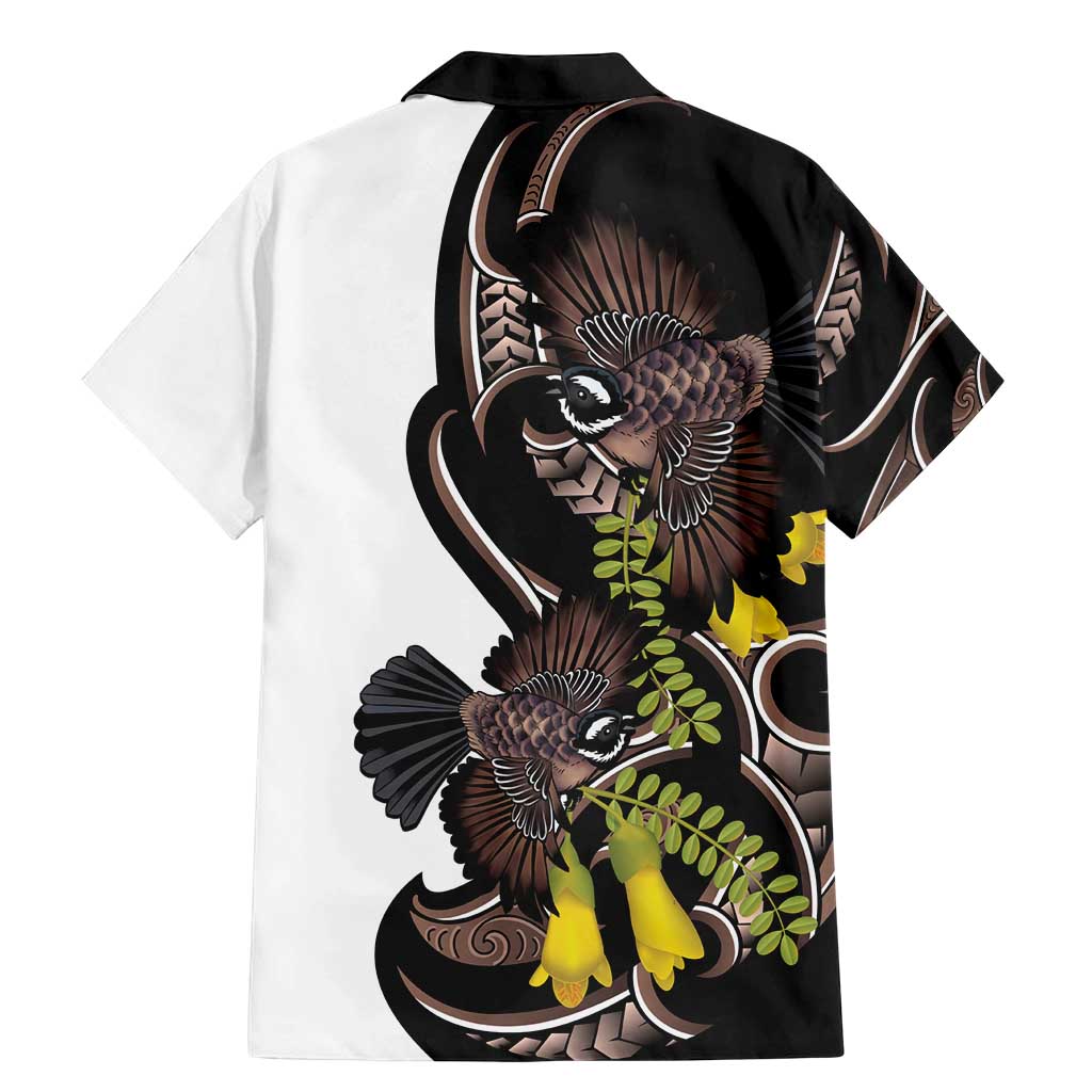 New Zealand Valentines Day Family Matching Mermaid Dress and Hawaiian Shirt Piwakawaka Lovers Maori Koru Tattoo - Polynesian Pride