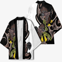 New Zealand Valentines Day Kimono Piwakawaka Lovers Maori Koru Tattoo - Polynesian Pride