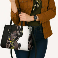 New Zealand Valentines Day Leather Bag Piwakawaka Lovers Maori Koru Tattoo - Polynesian Pride