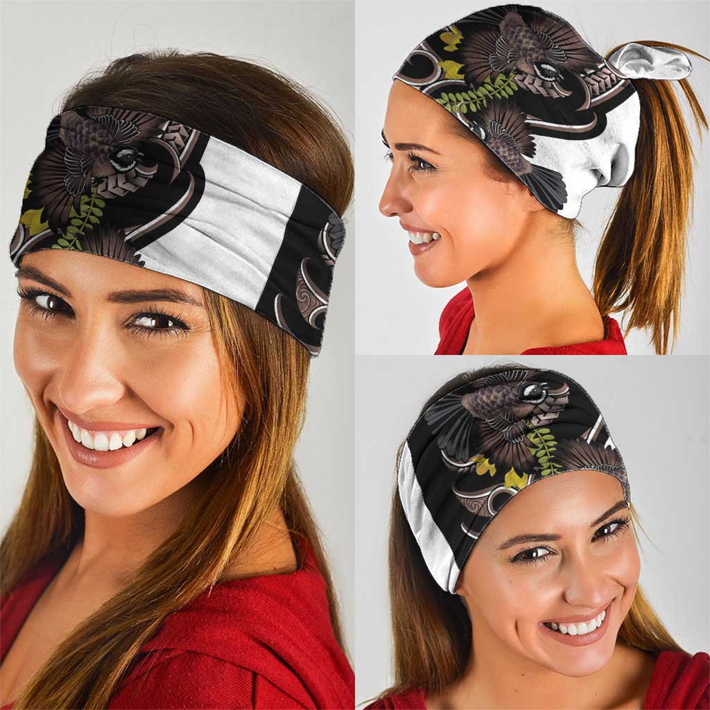 New Zealand Valentines Day Neck Gaiter Piwakawaka Lovers Maori Koru Tattoo - Polynesian Pride