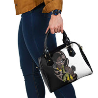 New Zealand Valentines Day Shoulder Handbag Piwakawaka Lovers Maori Koru Tattoo - Polynesian Pride