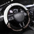 New Zealand Valentines Day Steering Wheel Cover Piwakawaka Lovers Maori Koru Tattoo - Polynesian Pride