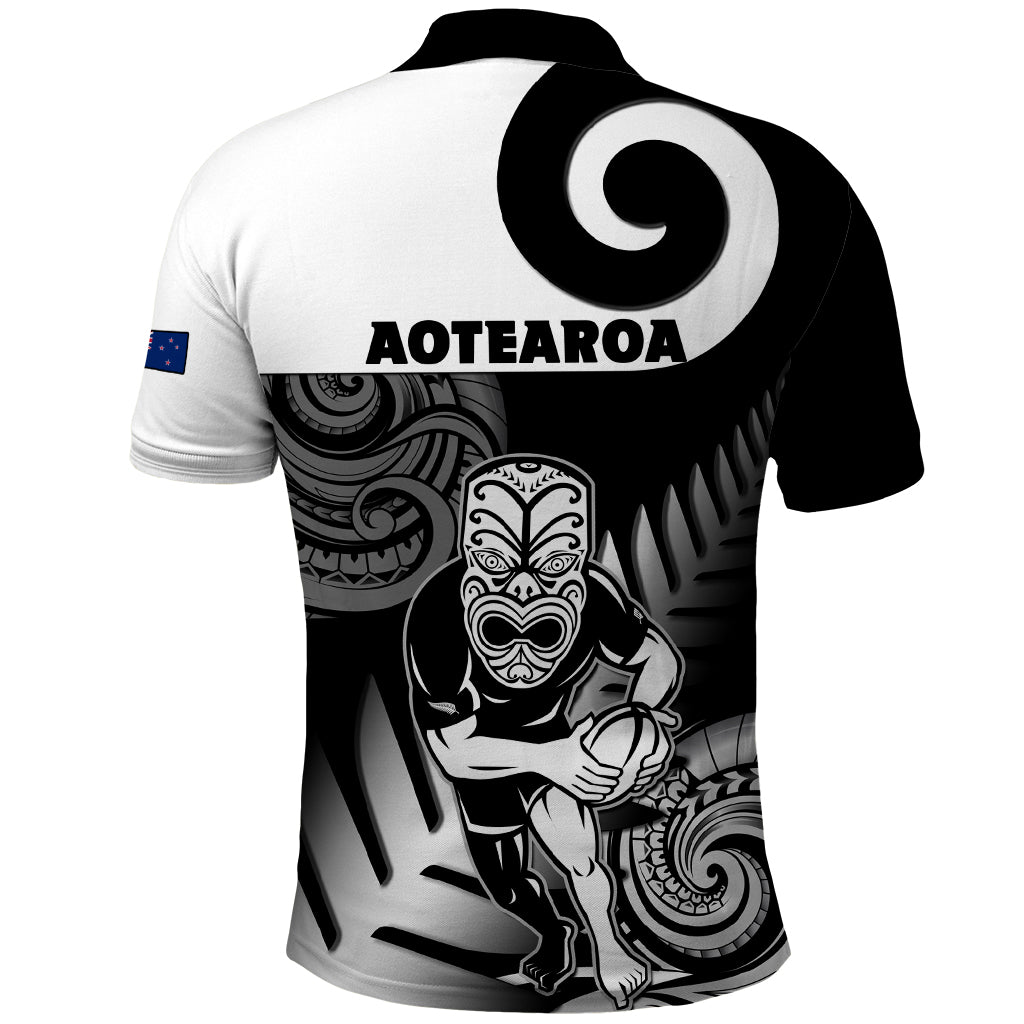 New Zealand Silver Fern Rugby Polo Shirt Go Champions NZ All Black Maori Koru LT14 - Polynesian Pride