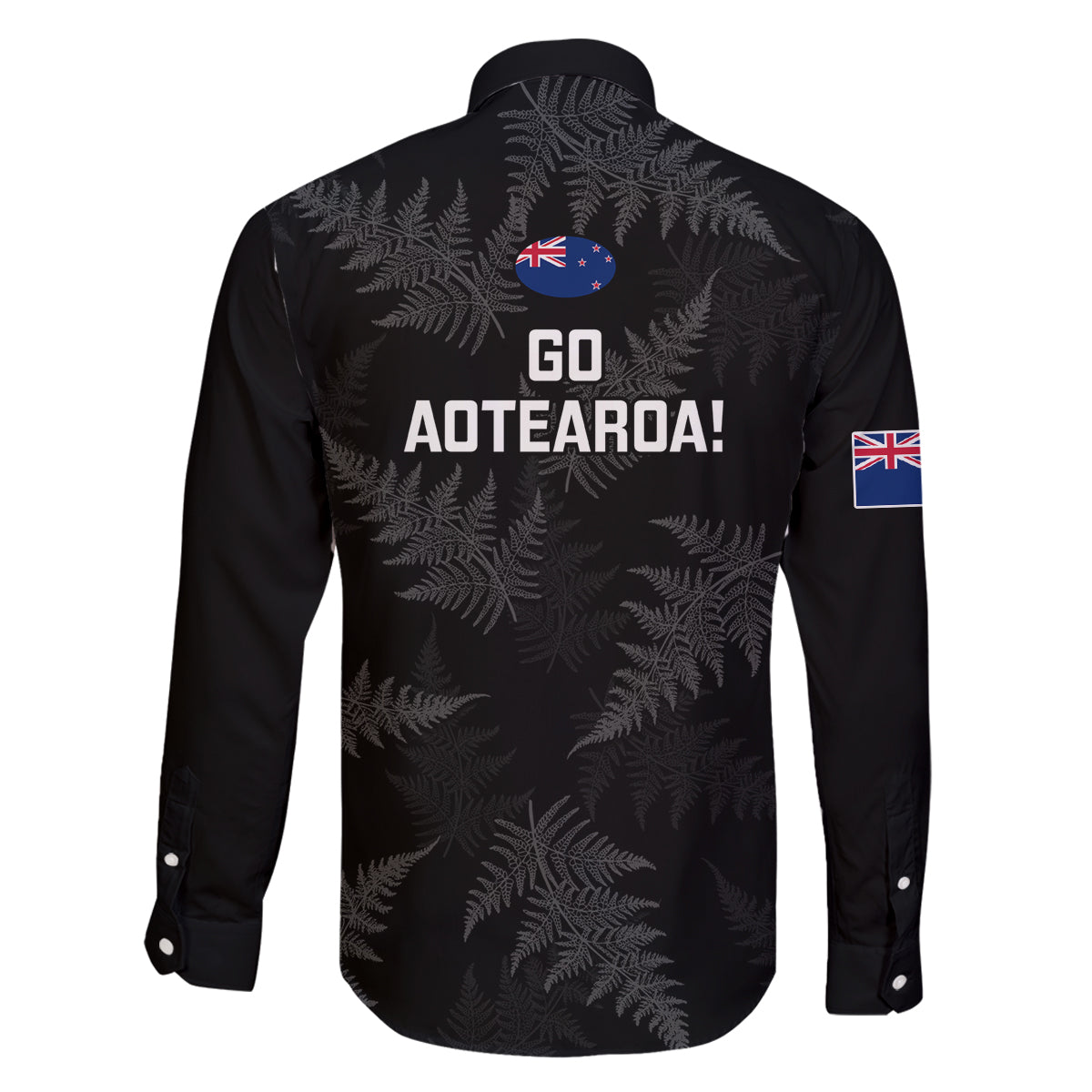 New Zealand Silver Fern Rugby Family Matching Mermaid Dress and Hawaiian Shirt 2023 Go Aotearoa Champions World Cup LT14 - Polynesian Pride