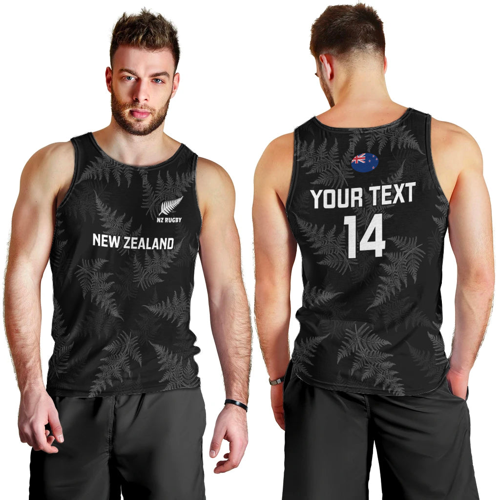 Custom New Zealand Silver Fern Rugby Men Tank Top 2023 Go Aotearoa Champions World Cup LT14 - Polynesian Pride