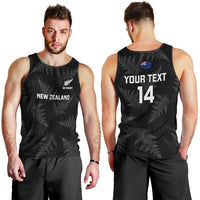 Custom New Zealand Silver Fern Rugby Men Tank Top 2023 Go Aotearoa Champions World Cup LT14 - Polynesian Pride