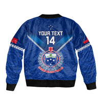 Custom Samoa Rugby Bomber Jacket 2023 Go Manu Samoa LT14 - Polynesian Pride