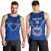 Custom Samoa Rugby Men Tank Top 2023 Go Manu Samoa LT14 - Polynesian Pride