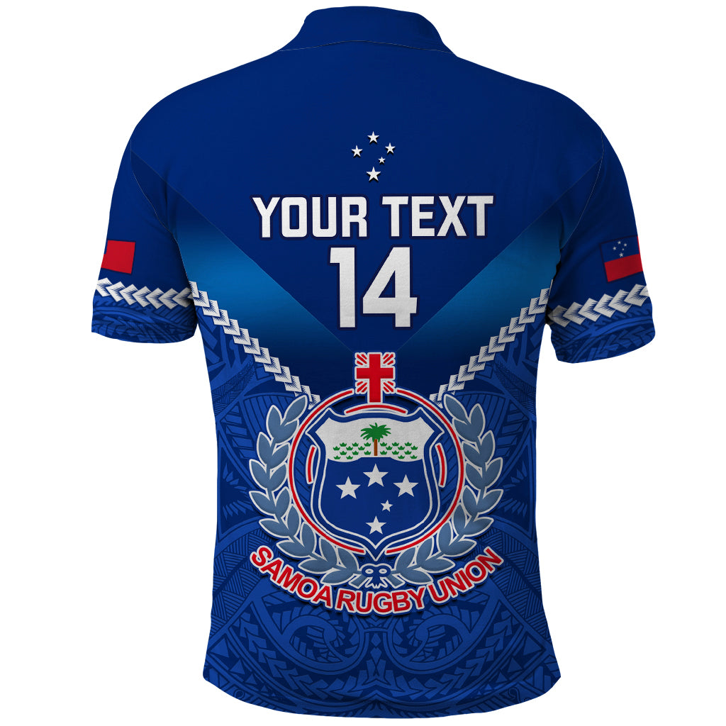 Custom Samoa Rugby Polo Shirt 2023 Go Manu Samoa LT14 - Polynesian Pride