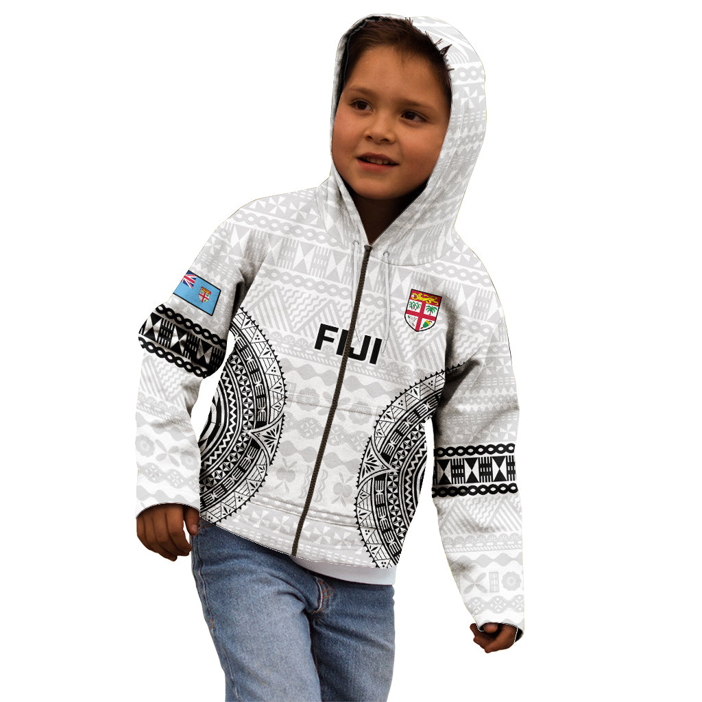 Fiji Rugby Kid Hoodie 2023 Go Champions World Cup Fijian Tapa Pattern LT14 - Polynesian Pride