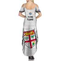 Fiji Rugby Summer Maxi Dress 2023 Go Champions World Cup Fijian Tapa Pattern LT14 - Polynesian Pride