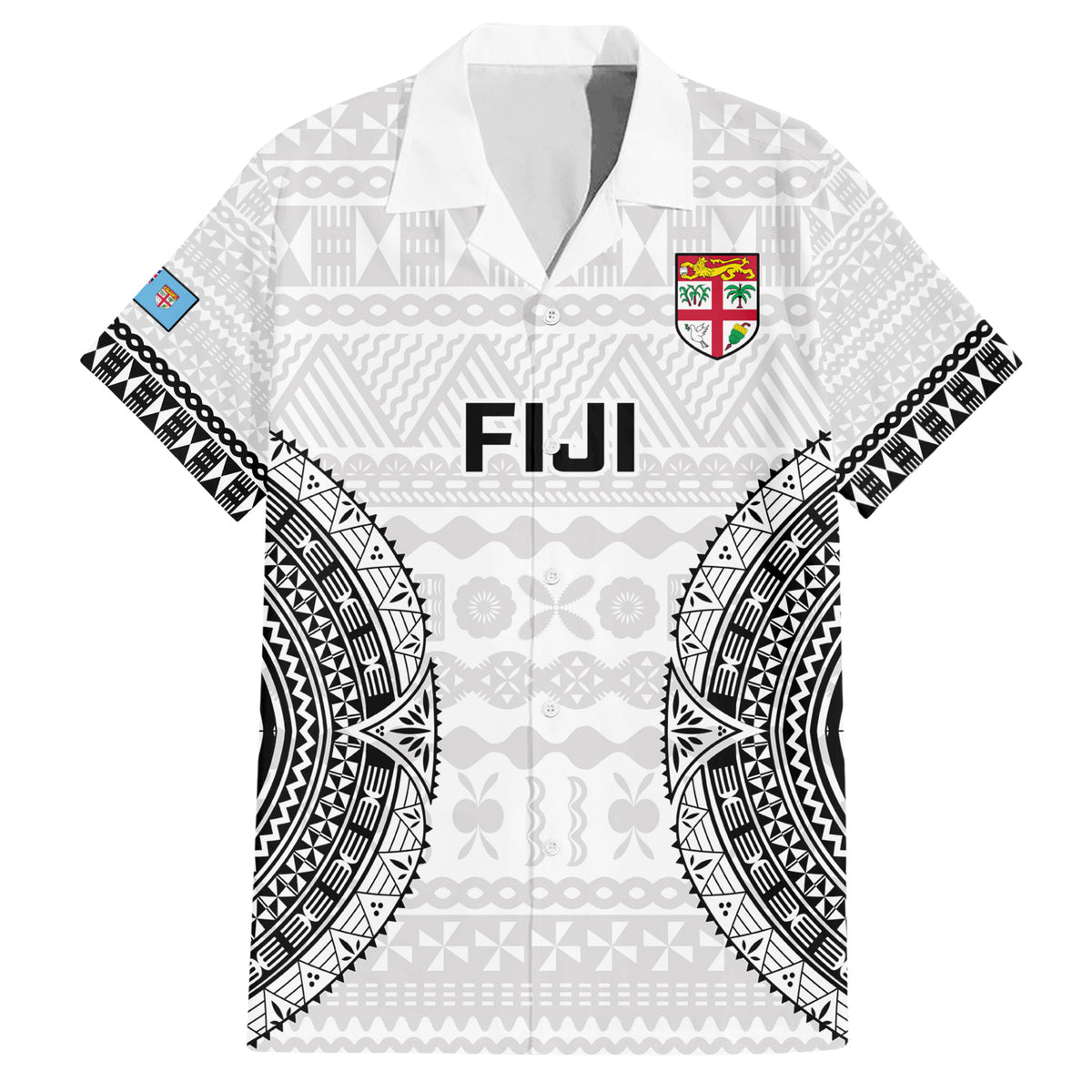 Personalised Fiji Rugby Hawaiian Shirt 2023 Go Fijian Tapa Pattern World Cup LT14 - Polynesian Pride